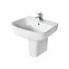 Ideal Standard Studio Echo 600mm 1 Hole Basin & Semi Pedestal -Home Furnishings ideal standard e156401 e156801