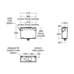 Ideal Standard Conceala 2 Concealed Cistern 6/4 Litre E2125 5 Ideal Standard Conceala 2 Concealed Cistern 6/4 Litre E2125 -Home Furnishings ideal standard e212567 2