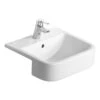 Ideal Standard Create Square 50cm Semi Countertop Basin 1TH -Home Furnishings ideal standard e310201