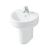 Ideal Standard Concept Sphere 450mm 1 Hole Handrinse Basin & Semi Pedestal 2 Ideal Standard Concept Sphere 450mm 1 Hole Handrinse Basin & Semi Pedestal -Home Furnishings ideal standard e805501 e784001