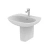 Ideal Standard Tesi 600mm 1 Taphole Basin & Semi Pedestal -Home Furnishings ideal standard t026501 t357301
