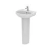Ideal Standard Tesi 450mm 1 Taphole Cloakroom Basin & Full Pedestal -Home Furnishings ideal standard t031301 t352101