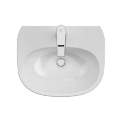 Ideal Standard Tesi 450mm 1 Taphole Cloakroom Basin & Full Pedestal -Home Furnishings ideal standard t031301 t352101 4