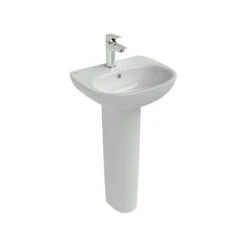 Ideal Standard Tesi 450mm 1 Taphole Cloakroom Basin & Full Pedestal -Home Furnishings ideal standard t031301 t352101 5