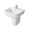 Ideal Standard Tempo 500mm 1 Taphole Basin & Semi Pedestal -Home Furnishings ideal standard t058801 t422501