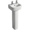 Ideal Standard Tempo 35cm Handrinse Basin 2 Tapholes T0596 -Home Furnishings ideal standard t059601