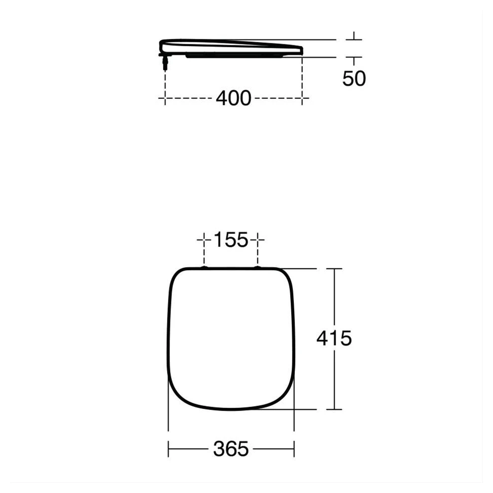 Ideal Standard Studio Echo Short Projection Seat Slow Close T3183 4 Ideal Standard Studio Echo Short Projection Seat Slow Close T3183 - Image 2