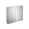 Ideal Standard 80cm Mirror Cabinet With Bottom & Front Light -Home Furnishings ideal standard t3388al