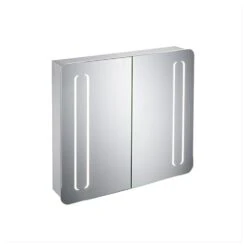 Ideal Standard 80cm Mirror Cabinet With Bottom & Front Light