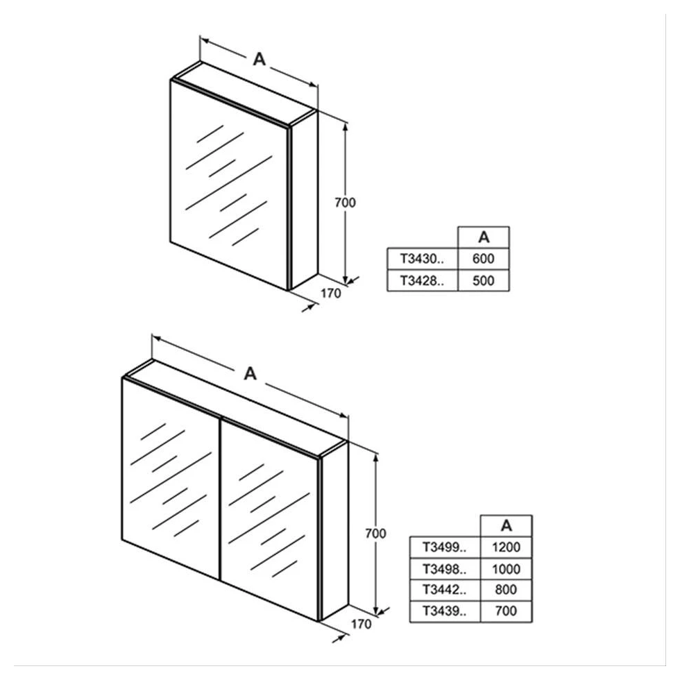 Ideal Standard 120cm Mirror Cabinet With Bottom Ambient Light 5 Ideal Standard 120cm Mirror Cabinet With Bottom Ambient Light - Image 3