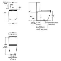 Ideal Standard I.Life S Rimless BTW Toilet With 6/4 Litre Cistern & Soft Close Seat 9 Ideal Standard I.Life S Rimless BTW Toilet With 6/4 Litre Cistern & Soft Close Seat -Home Furnishings ideal standard t459701 e249101 t473701 6