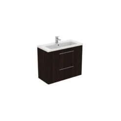 Ideal Standard I.life S 80cm Compact Wall Vanity Unit, 2 Drawers, Coffee Oak -Home Furnishings ideal standard t5295nw 3