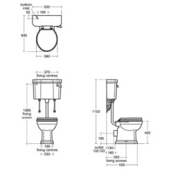 Ideal Standard Waverley Low Level Toilet Pack With Standard Seat -Home Furnishings ideal standard u470301 u471401 u011801 3