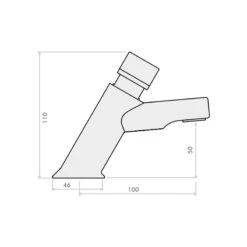 Inta Non Concussive Adjustable Time Anti Block Basin Tap (Single) 7 Inta Non Concussive Adjustable Time Anti Block Basin Tap (Single) -Home Furnishings inta nc177cps 3