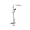 Inta Puro Deluxe Thermostatic Safe Touch Shower With Telescopic Riser -Home Furnishings inta pu10036cp
