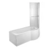 Iona P-Shape 1675mm 0TH Shower Bath RH -Home Furnishings iona dibsh016