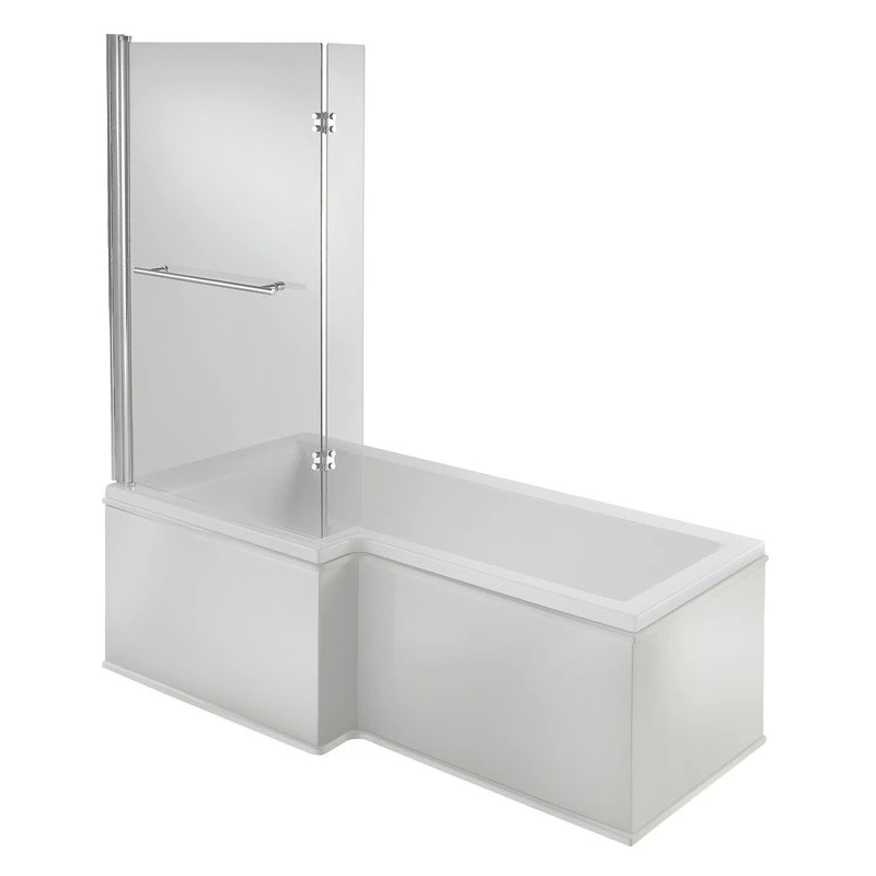 Iona Solarna L Shape 1500x700mm LH Shower Bath Pack 3 Iona Solarna L Shape 1500x700mm LH Shower Bath Pack