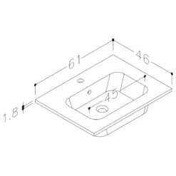 Iona Celo 610mm Floor Standing Unit & Basin White -Home Furnishings iona ftdi103326 3