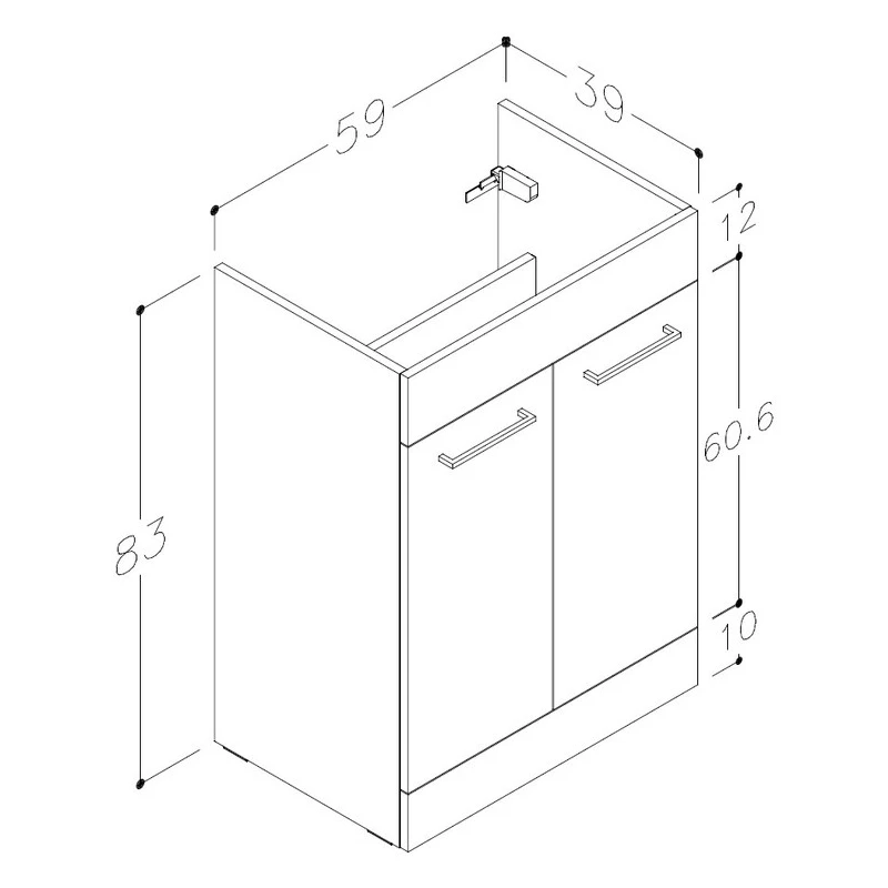Iona Milton 1100mm Floorstanding RH L-Shape Pack White 4 Iona Milton 1100mm Floorstanding RH L-Shape Pack White - Image 2