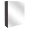 Iona Winson 600mm Mirrored Wall Unit Matt Grey -Home Furnishings iona ftdi103367