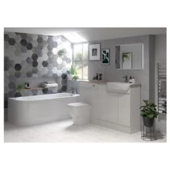 Iona Clifton 2400mm Plinth Pearl Grey Gloss