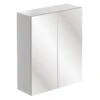 Iona Clifton 600mm Mirrored Unit White Gloss -Home Furnishings iona ftdi2803