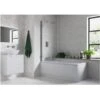 Iona Hinged Straight Edge Bath Screen -Home Furnishings iona ftdi3774