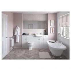 Iona Brookfield 900x330mm End Panel Satin White Ash