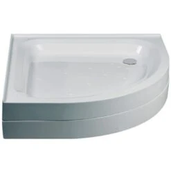 Just Trays Merlin 800mm Quadrant Shower Tray 2 Upstands -Home Furnishings just trays a80qm120 3