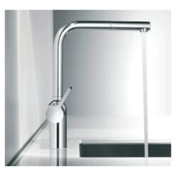 KWC Livello Mono Sink Mixer With Pull-Out Spout Stainless Steel 7 KWC Livello Mono Sink Mixer With Pull-Out Spout Stainless Steel -Home Furnishings kwc 10231103700 3