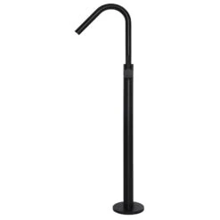 Meir Round Freestanding Bath Spout & Hand Shower Matte Black -Home Furnishings meir mb09 4