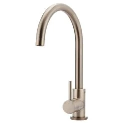 Meir Round Kitchen Mixer Tap Champagne