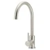 Meir Round Kitchen Mixer Tap PVD Brushed Nickel -Home Furnishings meir mk03 pvdbn