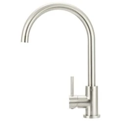 Meir Round Kitchen Mixer Tap PVD Brushed Nickel -Home Furnishings meir mk03 pvdbn 3