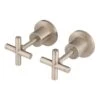 Meir Cross Handle Jumper Valve Wall Top Assemblies Champagne -Home Furnishings meir mw08jl ch