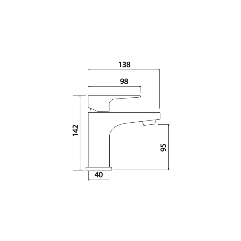 Methven Amio Mini Mono Basin Mixer Tap Matte Black 4 Methven Amio Mini Mono Basin Mixer Tap Matte Black - Image 2