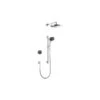 Mira Platinum Dual Rear Fed Shower Pumped Black/Chrome -Home Furnishings mira 1 1796 004