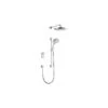 Mira Vision Dual Rear Fed Shower Pumped White/Chrome -Home Furnishings mira 1 1797 104