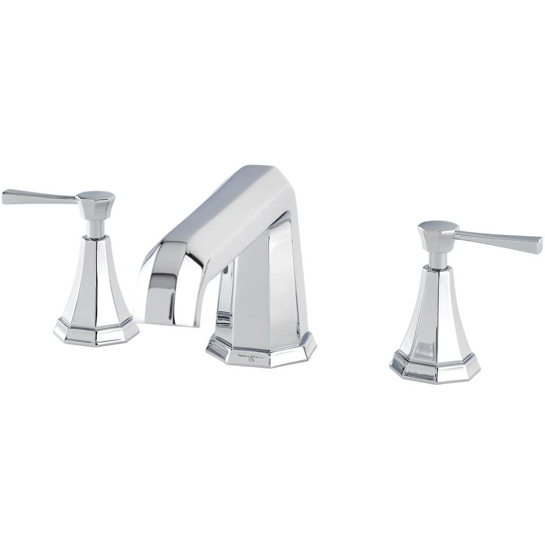 Perrin & Rowe Deco 3 Hole Bath Filler, Lever 3 Perrin & Rowe Deco 3 Hole Bath Filler, Lever