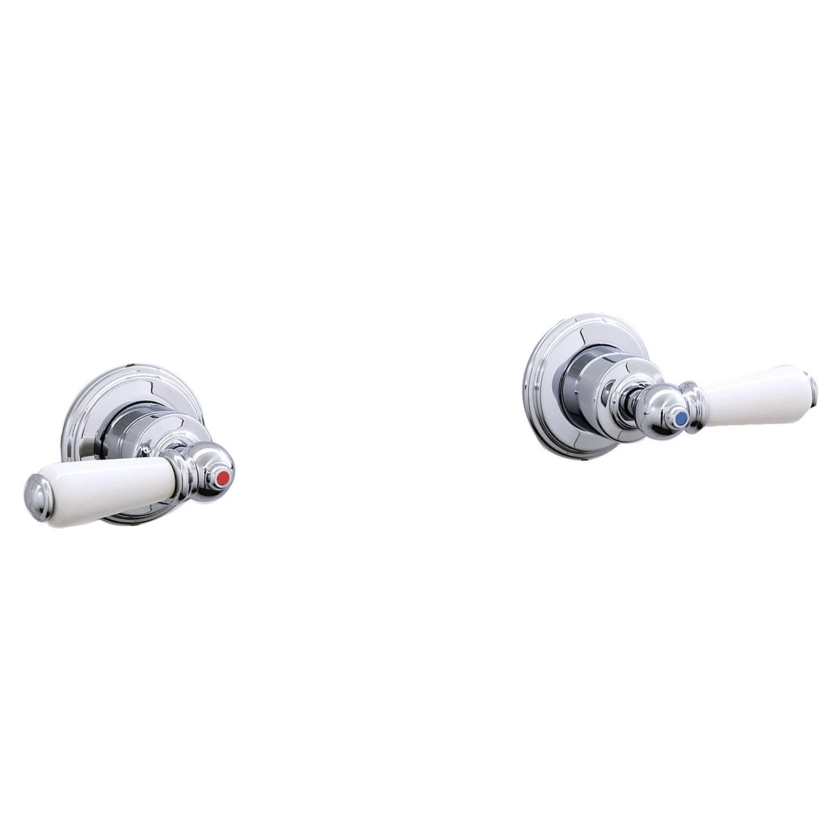 Perrin & Rowe Pair Of 3/4″ Wall Valves With Lever Handles Gold 3 Perrin & Rowe Pair Of 3/4″ Wall Valves With Lever Handles Gold