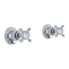 Perrin & Rowe Traditional 3/4″ Wall Valves Pair With Cross Handles -Home Furnishings perrin rowe 3231cp