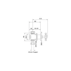 Perrin & Rowe Traditional 3/4″ Wall Valves Pair With Cross Handles -Home Furnishings perrin rowe 3231cp 2