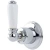 Perrin & Rowe Traditional 3/4″ Wall Valve, Lever, Nickel -Home Furnishings perrin rowe 3240ni