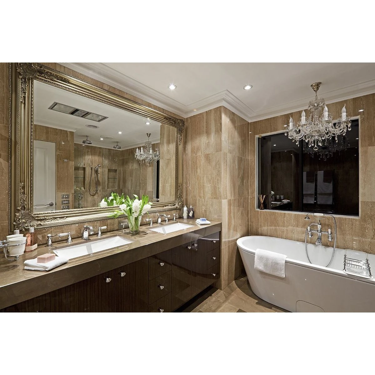 Perrin & Rowe Traditional Bath Shower Mixer & Wall Unions, Lever 4 Perrin & Rowe Traditional Bath Shower Mixer & Wall Unions, Lever - Image 2