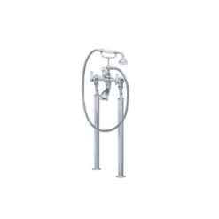 Perrin & Rowe Traditional Bath Shower Mixer & Floor Legs, Lever