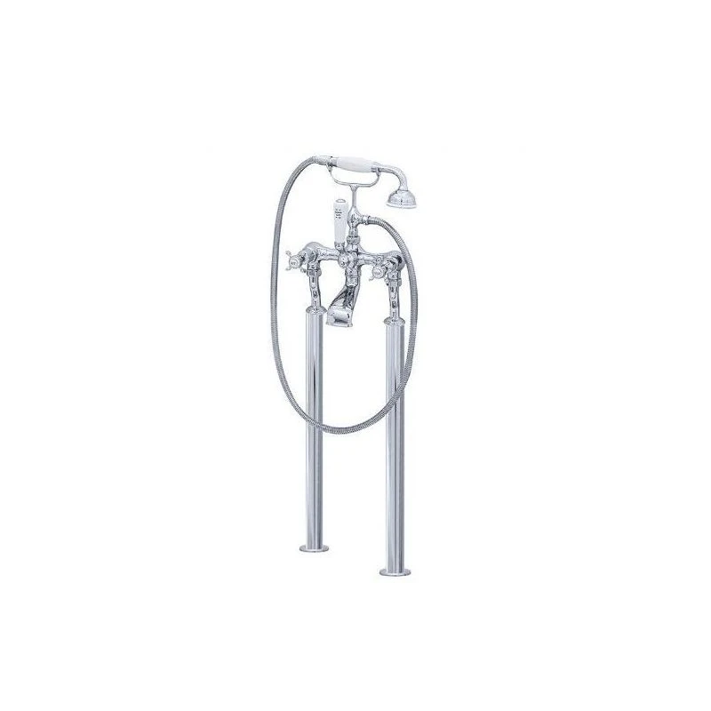 Perrin & Rowe Traditional Bath Shower Mixer Tap & Floor Legs 3 Perrin & Rowe Traditional Bath Shower Mixer Tap & Floor Legs