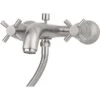 Perrin & Rowe Wall Bath Shower Mixer Crosshead Handles Chrome -Home Furnishings perrin rowe 3818cp