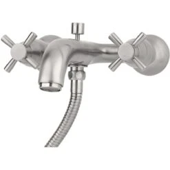 Perrin & Rowe Wall Bath Shower Mixer Crosshead Handles Chrome