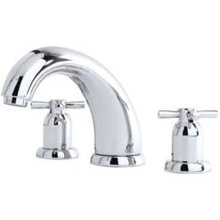 Perrin & Rowe 7″ 4 Hole Bath Set With Lever Handles Pewter