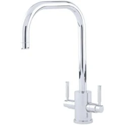 Perrin & Rowe Orbiq Sink Mixer With U Spout Pewter